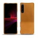 硬质真皮保护套 Sony Xperia 1 III - Or Maïa ( Pantone 871C ) 