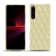 Capa em pele Sony Xperia 1 III - Beige - Couture ( Nappa - Pantone 7502C ) 