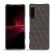 Funda de piel Sony Xperia 1 III - Anthracite - Couture ( Pantone 424C ) 