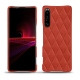 Sony Xperia 1 III leather cover - Arange clouquié - Couture