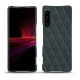 Funda de piel Sony Xperia 1 III - Blu marino - Couture