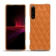 Coque cuir Sony Xperia 1 III - Mandarine vintage - Couture