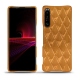 Funda de piel Sony Xperia 1 III - Or Maïa - Couture