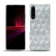Custodia in pelle Sony Xperia 1 III - Platinium - Couture