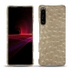 Sony Xperia 1 III leather cover - Autruche desert