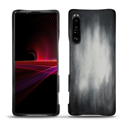 索尼Xperia 1 III的真皮后壳Gris Patine