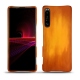 Sony Xperia 1 III leather cover - Orange Patine
