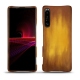 Coque cuir Sony Xperia 1 III - Doré Patine
