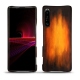 Lederschutzhülle Sony Xperia 1 III - Fauve Patine
