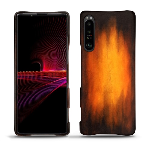 Lederrückseitenschalen für Sony Xperia 1 IIIFauve Patine