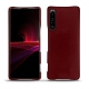 Capa em pele Sony Xperia 1 III - Rouge Veggie