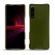 Lederschutzhülle Sony Xperia 1 III - Vert Veggie
