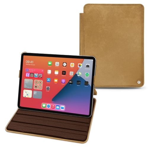 Stylish leather cases for Apple iPad mini 6Sable vintage ( Pantone #9b7340 ) 