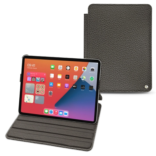 Estilo de malas de couro para iPad mini 6 da AppleAnthracite ( Pantone #41403c ) 