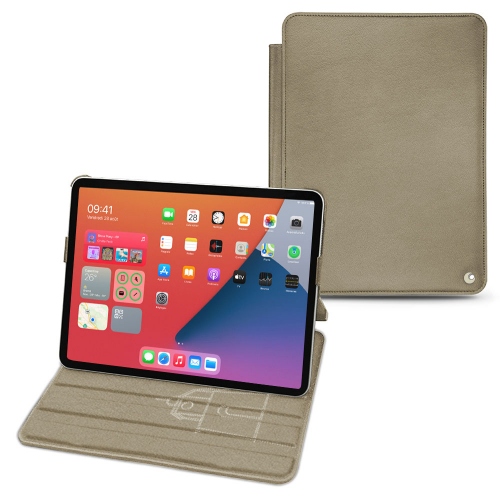 Elegantes fundas de piel para el iPad mini 6 de AppleDarboun sabla ( Pantone #BCB1A1 )