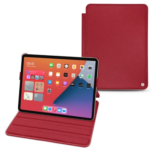 Estilo de malas de couro para iPad mini 6 da AppleRouge passion ( Pantone #a6192e ) 