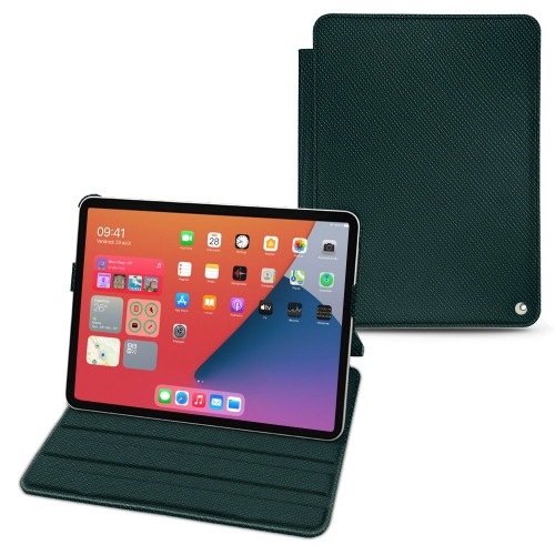 Stylish leather cases for Apple iPad mini 6Vert séduisant ( Pantone #1d3c34 ) 
