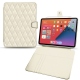Lederschutzhülle Apple iPad mini 6 - Blanc - Couture ( Bologna - White ) 