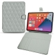 Funda de piel Apple iPad mini 6 - Gris - Couture ( Nappa - Pantone W428C ) 