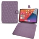 Housse cuir Apple iPad mini 6 - Lilas - Couture ( Nappa - Pantone 2645U ) 