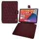 Custodia in pelle Apple iPad mini 6 - Lie de vin - Couture ( Pantone 5115C ) 