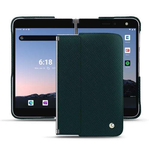 Luxury case Noreve for Microsoft Surface Duo 2Vert séduisant ( Pantone #1d3c34 ) 