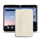 가죽 커버 Microsoft Surface Duo 2 - Blanc - Couture ( Bologna - White ) 
