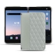 Custodia in pelle Microsoft Surface Duo 2 - Gris - Couture ( Nappa - Pantone W428C ) 