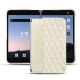 Microsoft Surface Duo 2 leather cover - Blanc escumo - Couture