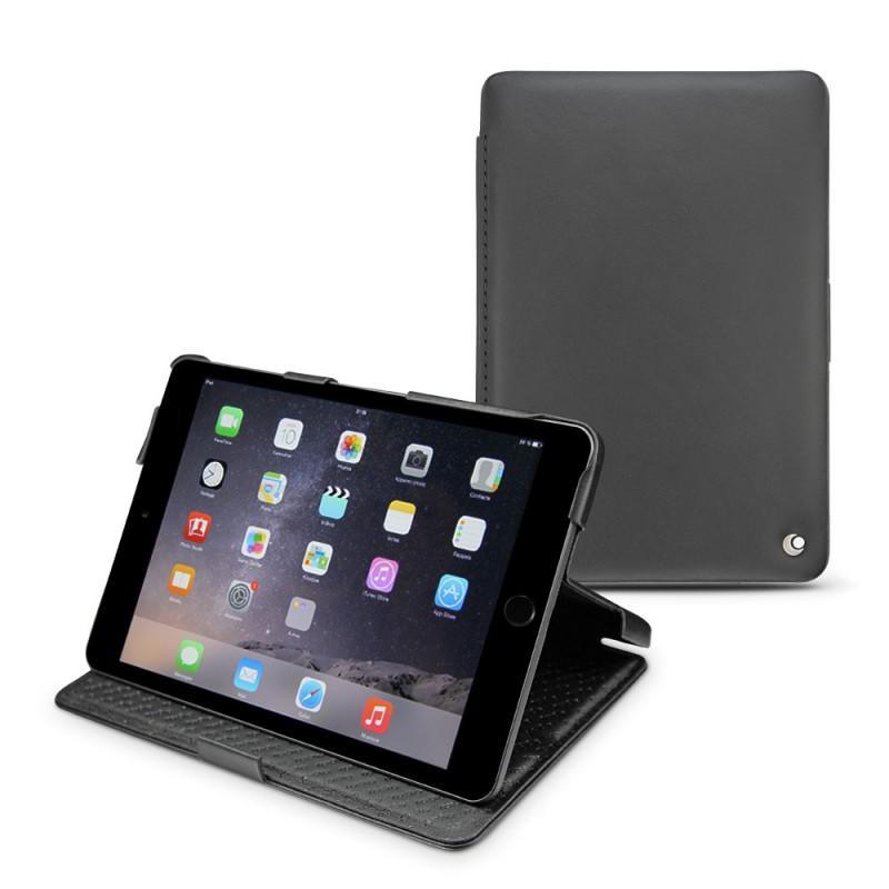 Apple iPad mini 3  leather case - Noir ( Nappa - Black ) 