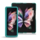 Lederschutzhülle Samsung Galaxy Z Fold3 - Bleu fluo