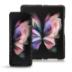 Samsung Galaxy Z Fold3 leather cover - Autruche nero