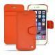 Custodia in pelle Apple iPhone 6  - Papaye ( Pantone 180C ) 