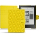 Kobo Aura H2O leather case - Jaune fluo - Couture