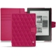 レザーケース Kobo Aura H2O - Rose fluo - Couture