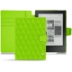 Housse cuir Kobo Aura H2O - Vert fluo - Couture