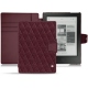 Capa em pele Kobo Aura H2O - Lie de vin - Couture ( Pantone 5115C ) 