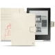 Kobo Aura H2O leather case - Blanc escumo