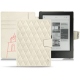 レザーケース Kobo Aura H2O - Blanc escumo - Couture