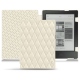 Housse cuir Kobo Aura H2O - Blanc - Couture ( Bologna - White ) 