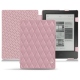 Housse cuir Kobo Aura H2O - Rose - Couture ( Nappa - Pantone 2365C ) 