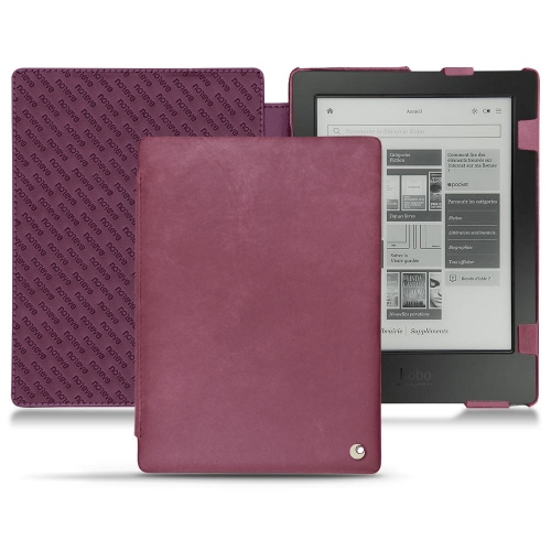 Kobo Aura H2O leather casePrune vintage ( Pantone #612434 ) 