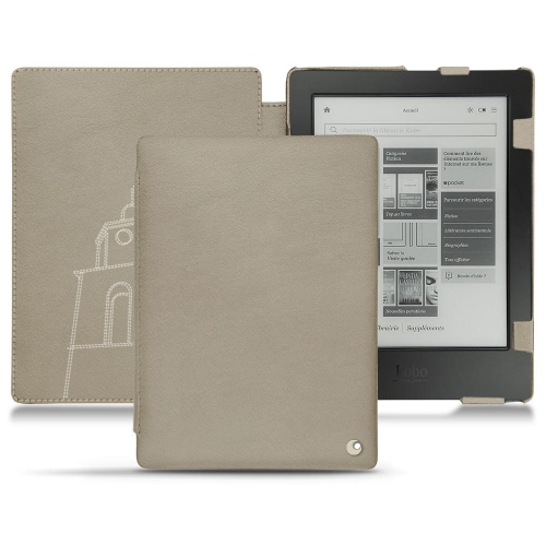 Lederschutzhülle Kobo Aura H2ODarboun sabla ( Pantone #BCB1A1 )