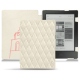 Kobo Aura H2O leather case - Blanc escumo - Couture