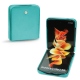 Funda de piel Samsung Galaxy Z Flip3 - Bleu fluo
