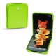 Funda de piel Samsung Galaxy Z Flip3 - Vert fluo