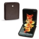 Samsung Galaxy Z Flip3 leather cover - Marron envoûtant
