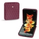 Capa em pele Samsung Galaxy Z Flip3 - Prune vintage - Couture