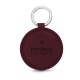 Leather key ring - Lie de vin ( Pantone #412234 ) 