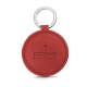 Leather key ring - Cerise vintage ( Pantone 185C ) 
